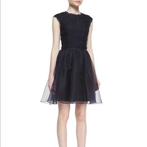 TED BAKER: Jessika Lace Fit-And-Flare Dress, Navy
